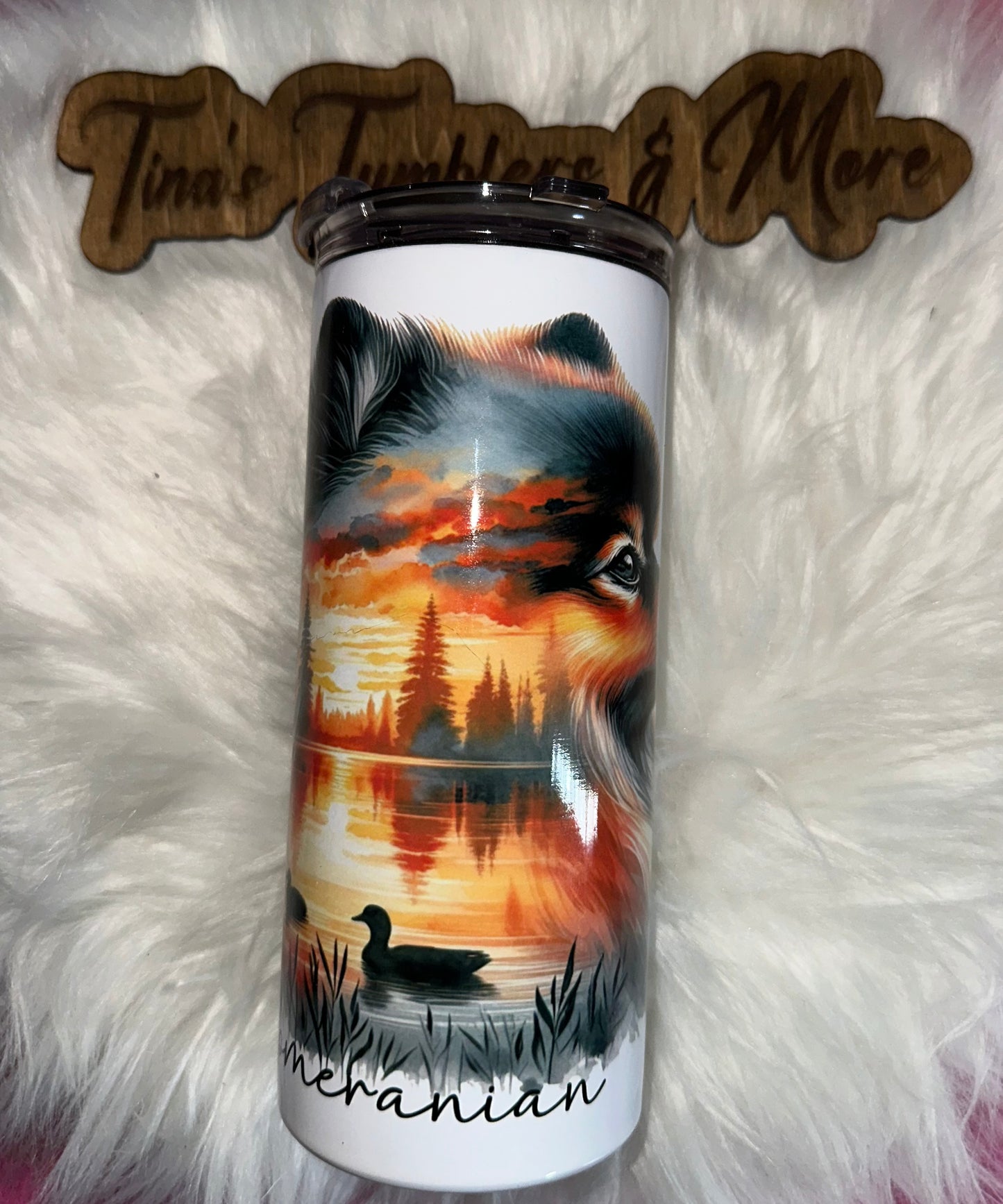 Pomeranian 15 oz tumbler