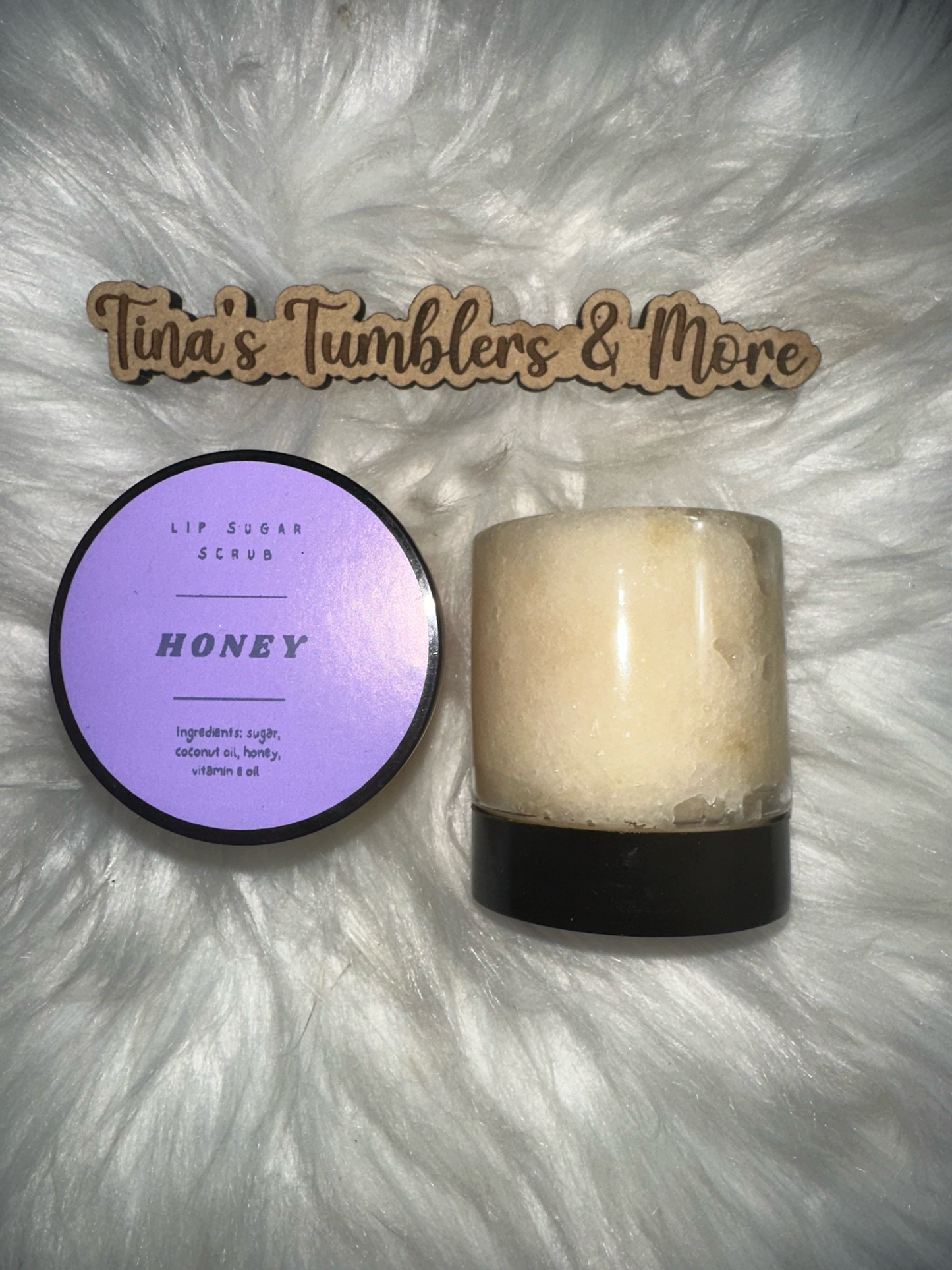 Lip Sugar Scrub-Lavendar 2 or 4 Oz With Scrubbie