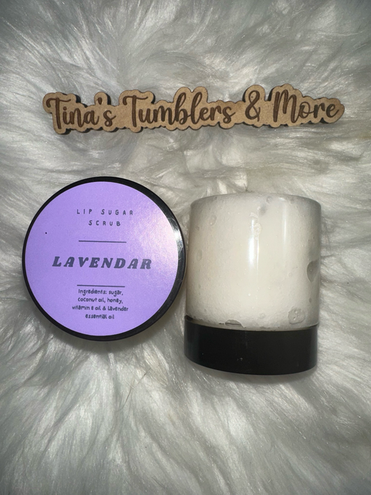 Lip Sugar Scrub-Lavendar 2 or 4 Oz With Scrubbie
