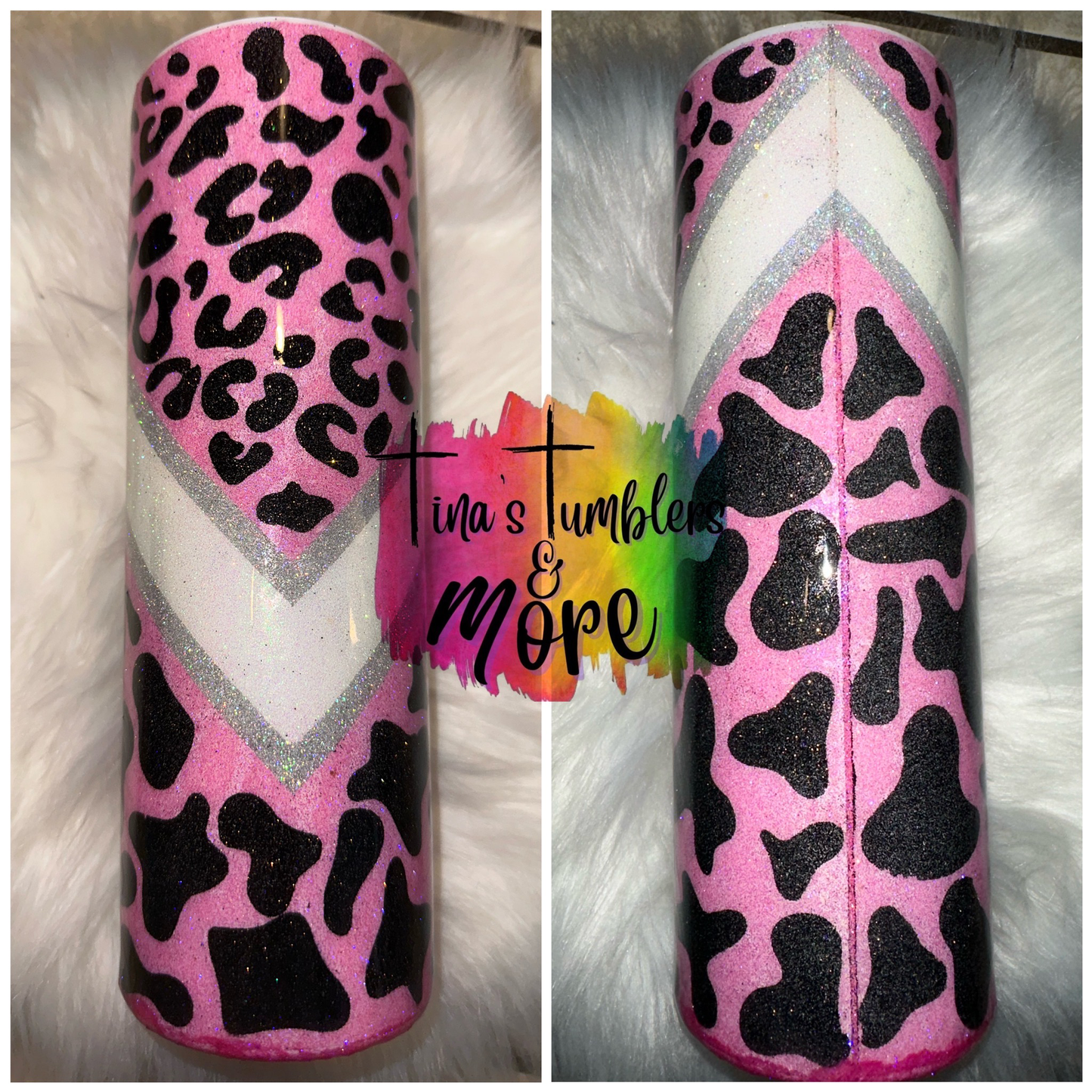 30 Oz Skinny- Cheetah/cow print