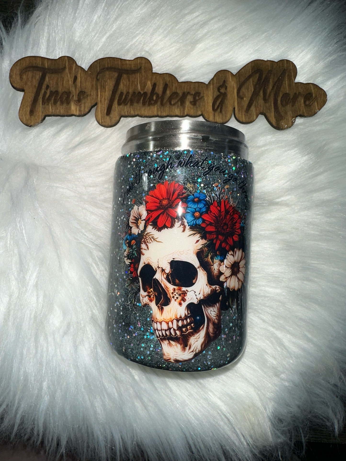 Grow Through What You Go Through Can Koozie