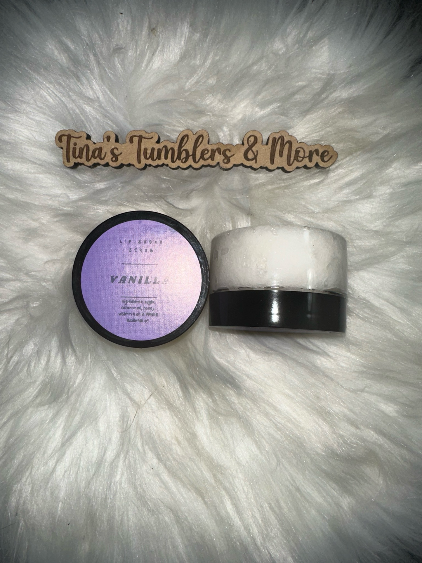 Lip Sugar Scrub-Lavendar 2 or 4 Oz With Scrubbie