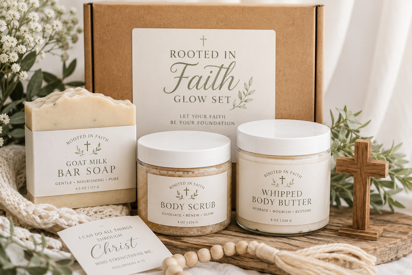 Rooted in Faith Glow Set