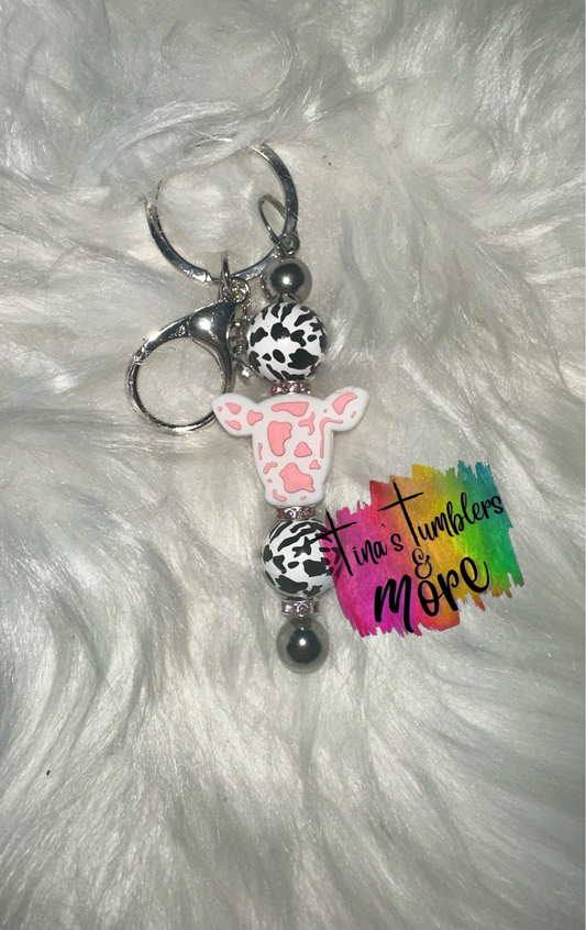 Cow Keychain